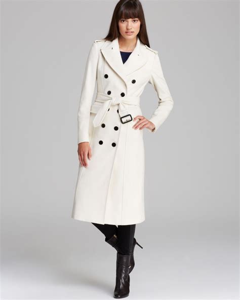 women's white burberry london wool cashmere coat|burberry cashmere coat women's.